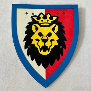 Legoland Toy Shield Red White Blue Lion Crest Foam Knight Costume Accessory OS